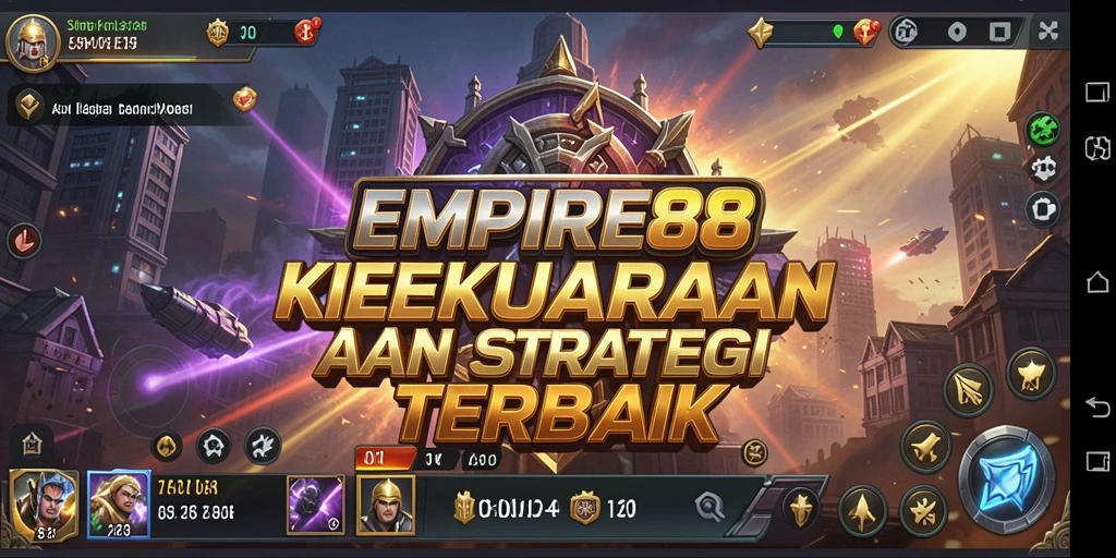 Screenshot utama EMPIRE88 menampilkan aksi mendebarkan dalam permainan simulasi kerajaan.