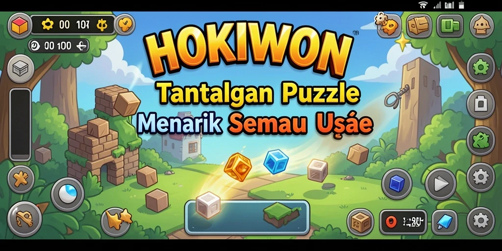 Screenshot HOKIWON menampilkan gameplay Puzzle yang menarik dan menantang.