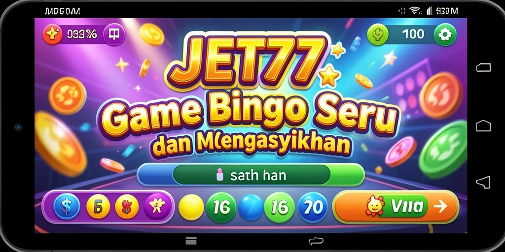 Tampilan gameplay JET77 yang menarik dan interaktif saat bermain Bingo.