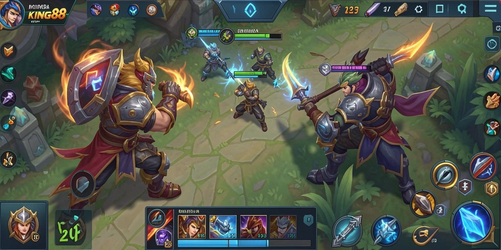 Tampilan gameplay <strong>KING88</strong> yang menegangkan dan penuh aksi.