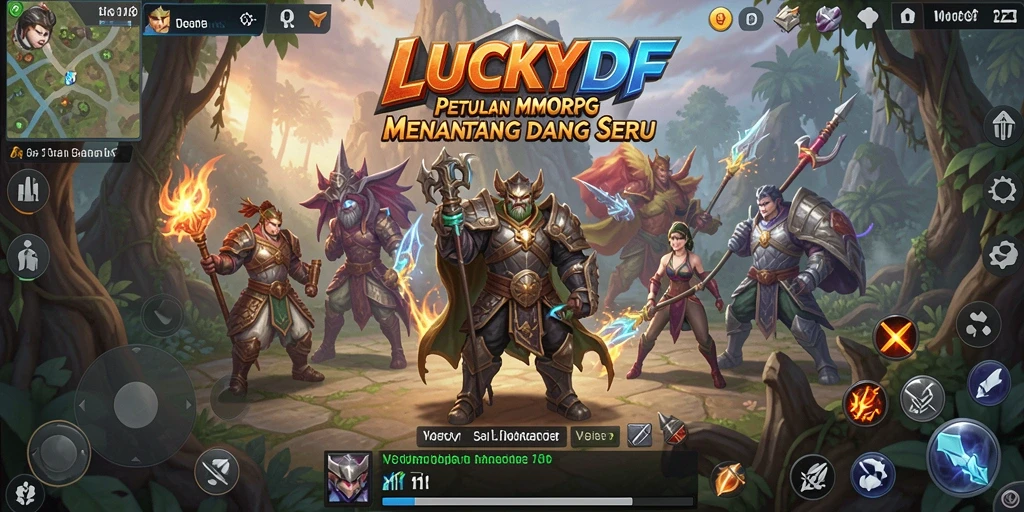 Gameplay MMORPG menarik di dunia fantasi LUCKYDF