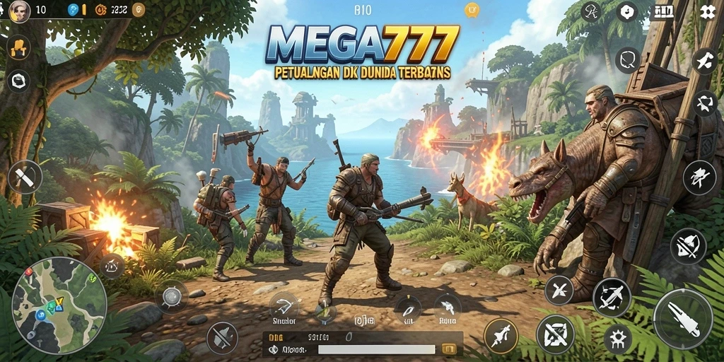 Screenshot MEGA777 menampilkan petualangan seru dalam dunia terbuka.