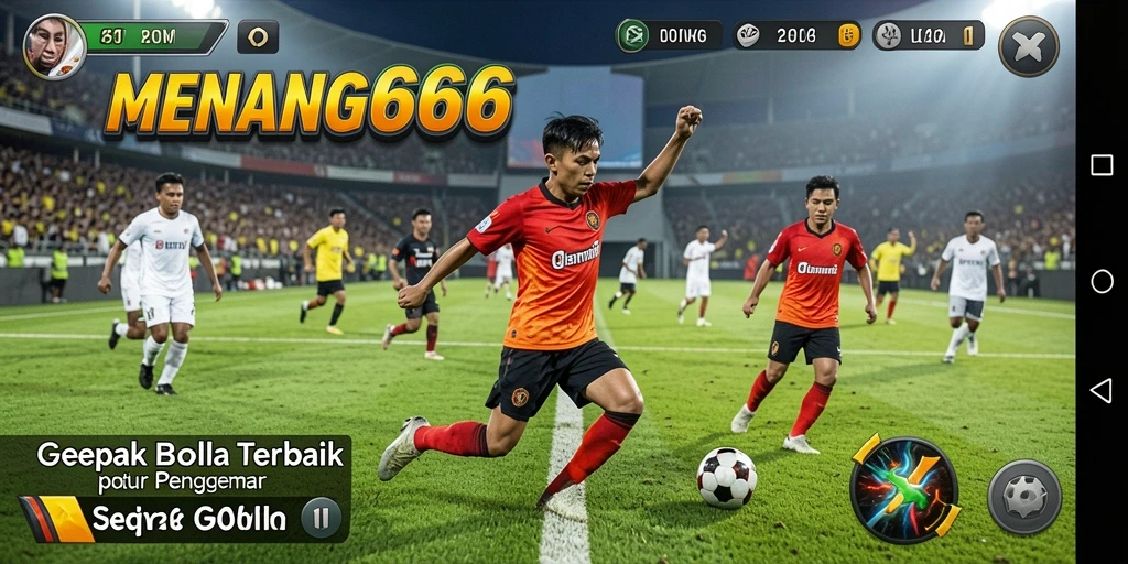 Gameplay seru dalam MENANG666 dengan aksi sepak bola yang menegangkan.