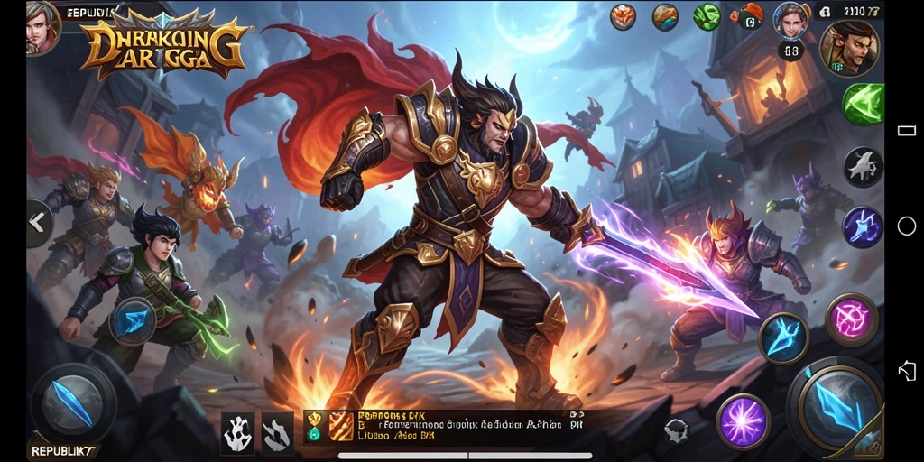 Tampilan gameplay arpg yang menegangkan dan penuh aksi.