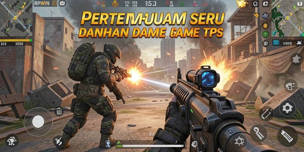 Tangkapan layar menunjukkan aksi seru dalam gameplay TPS.