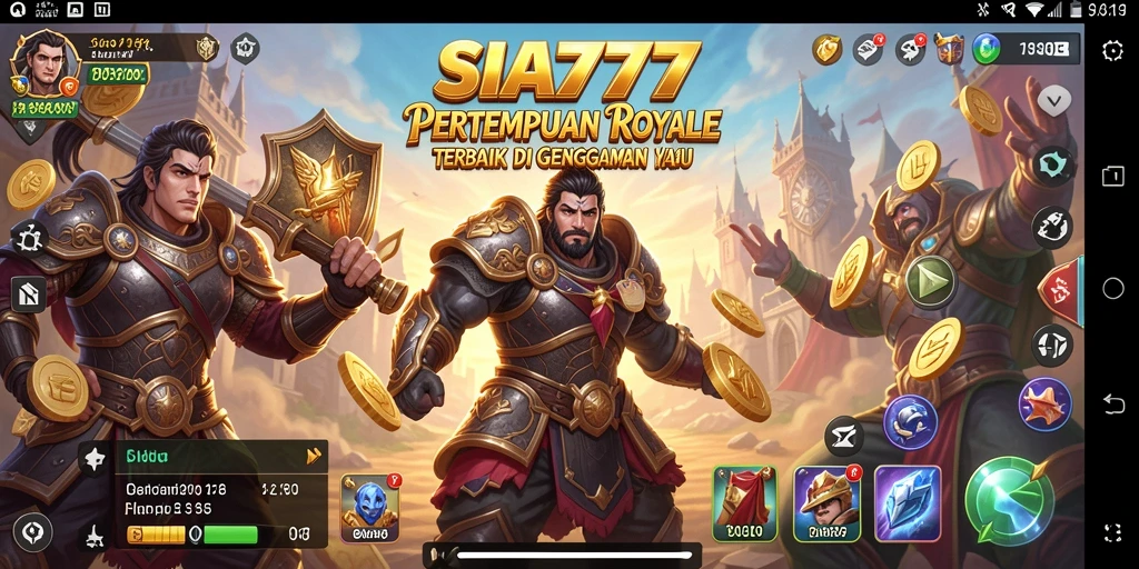 Screenshot gameplay SIA777 menampilkan aksi pertempuran intens di medan luas.