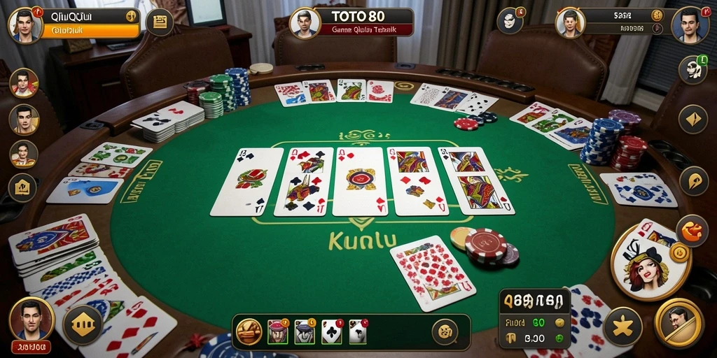 Tampilan gameplay QiuQiu yang seru dan menegangkan.