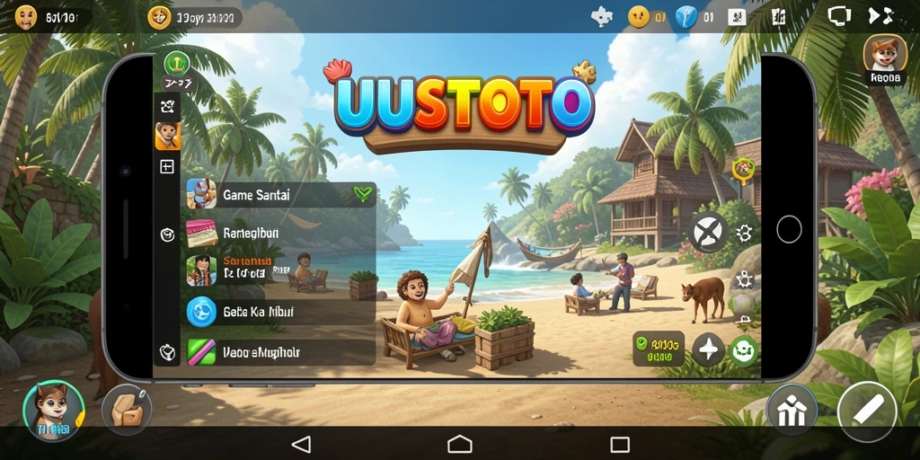 Tampilan gameplay UUSTOTO yang seru dan menyenangkan.